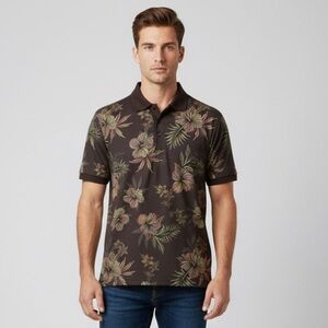 Men's Floral Shirt - Black